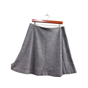 Loft Womens Gray A-Line Skirt Size 10
